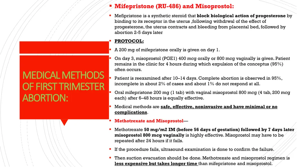 mifepristone ru 486 and misoprostol