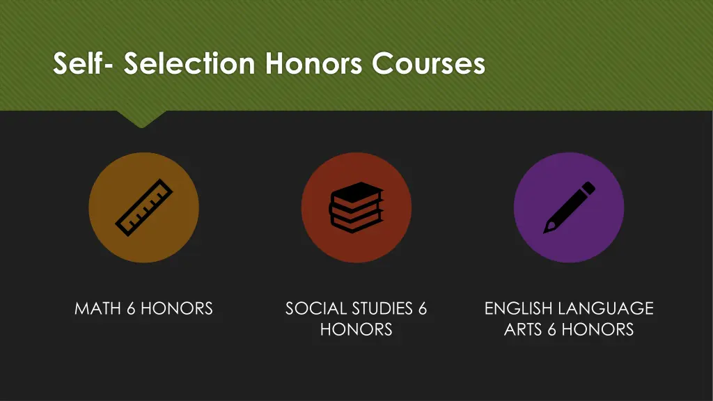 self selection honors courses