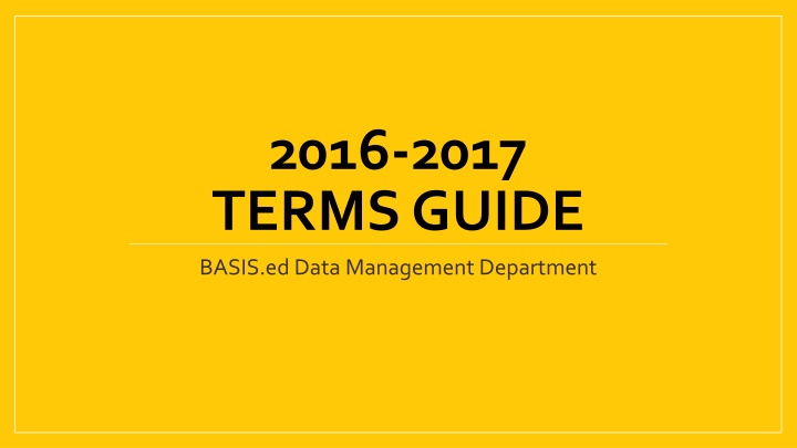 2016 2017 terms guide