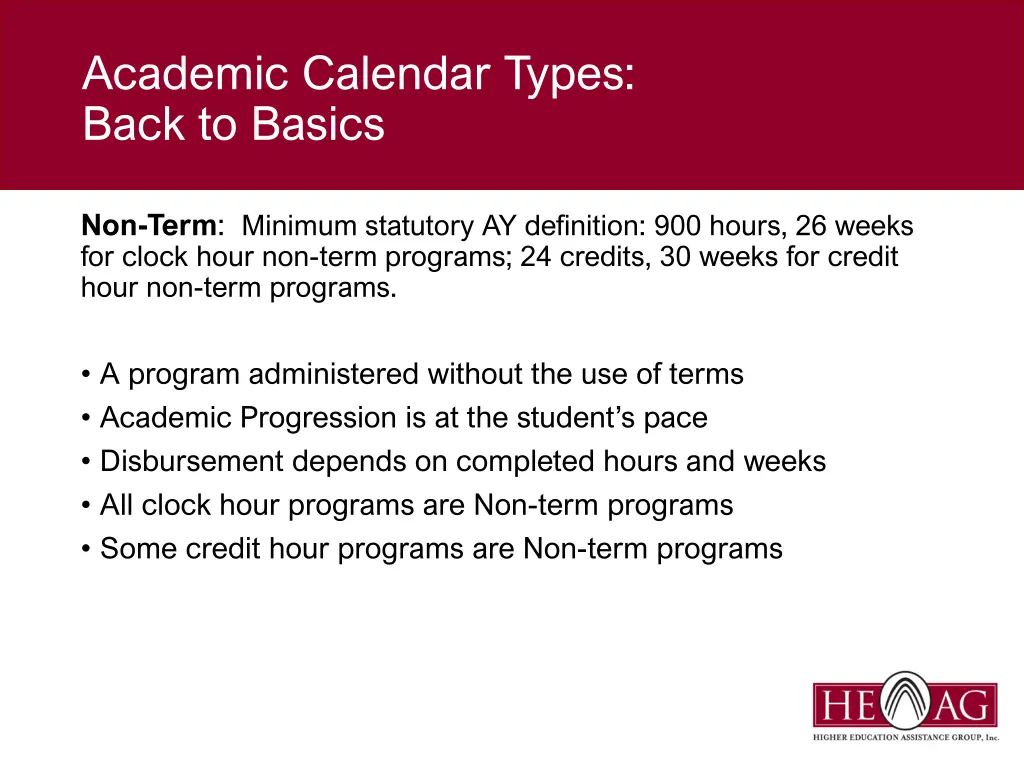 academic calendar types back to basics 2