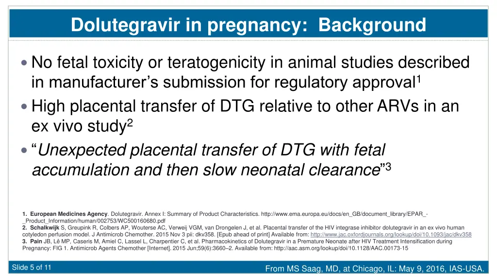 dolutegravir in pregnancy background