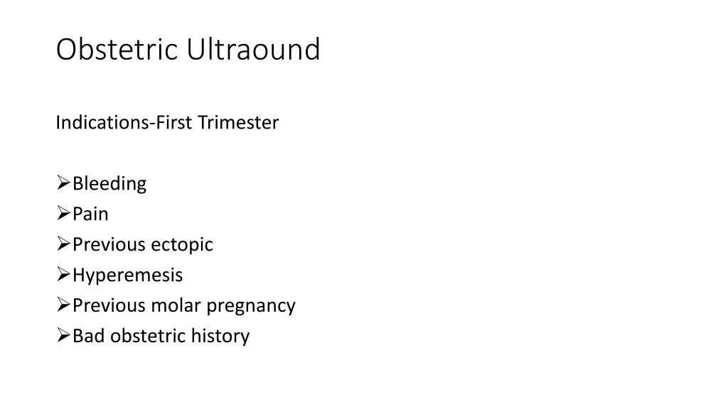 obstetric ultraound