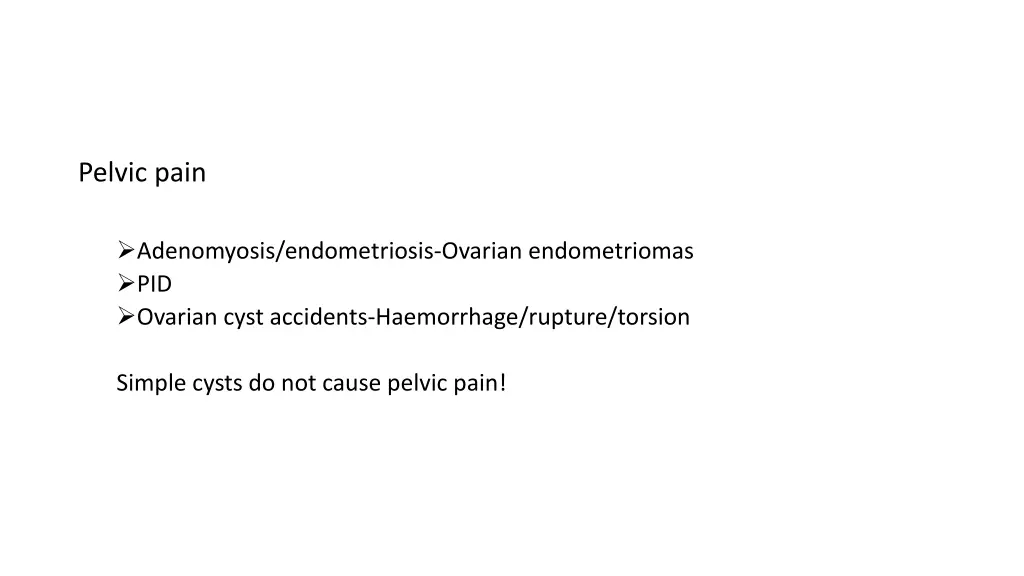 pelvic pain