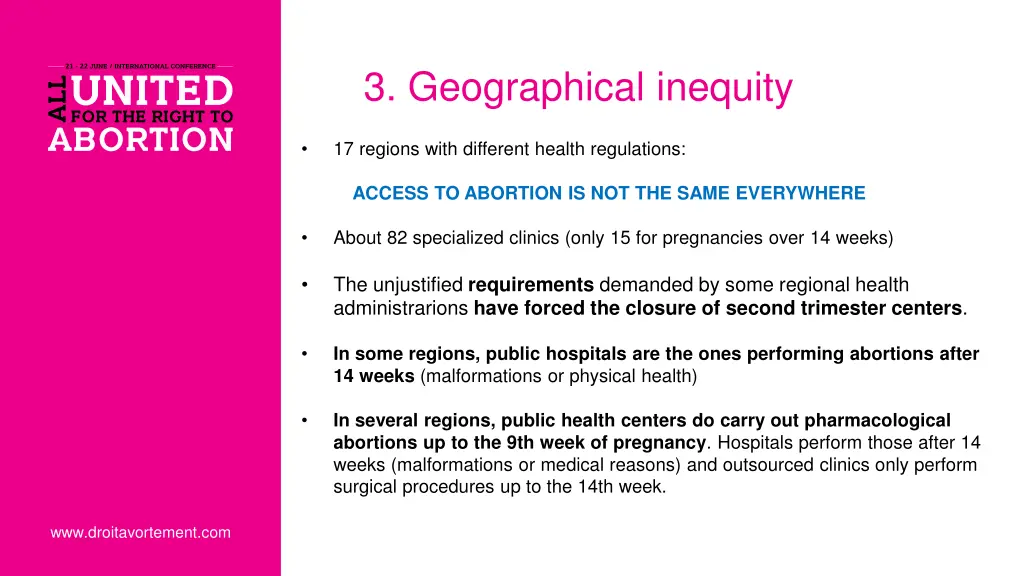 3 geographical inequity