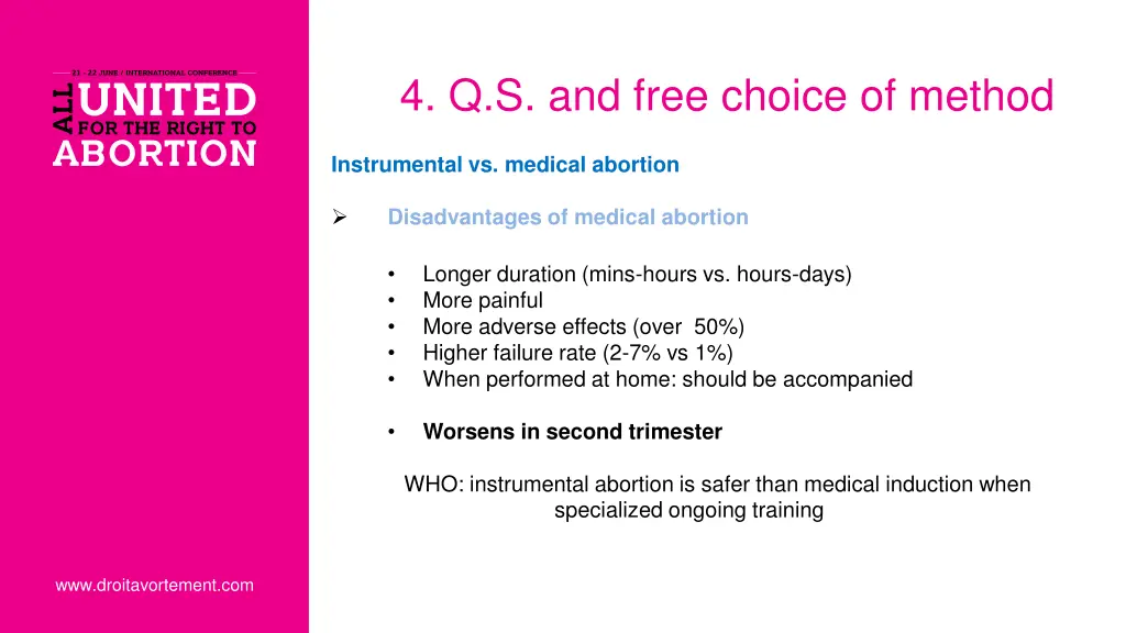 4 q s and free choice of method 4