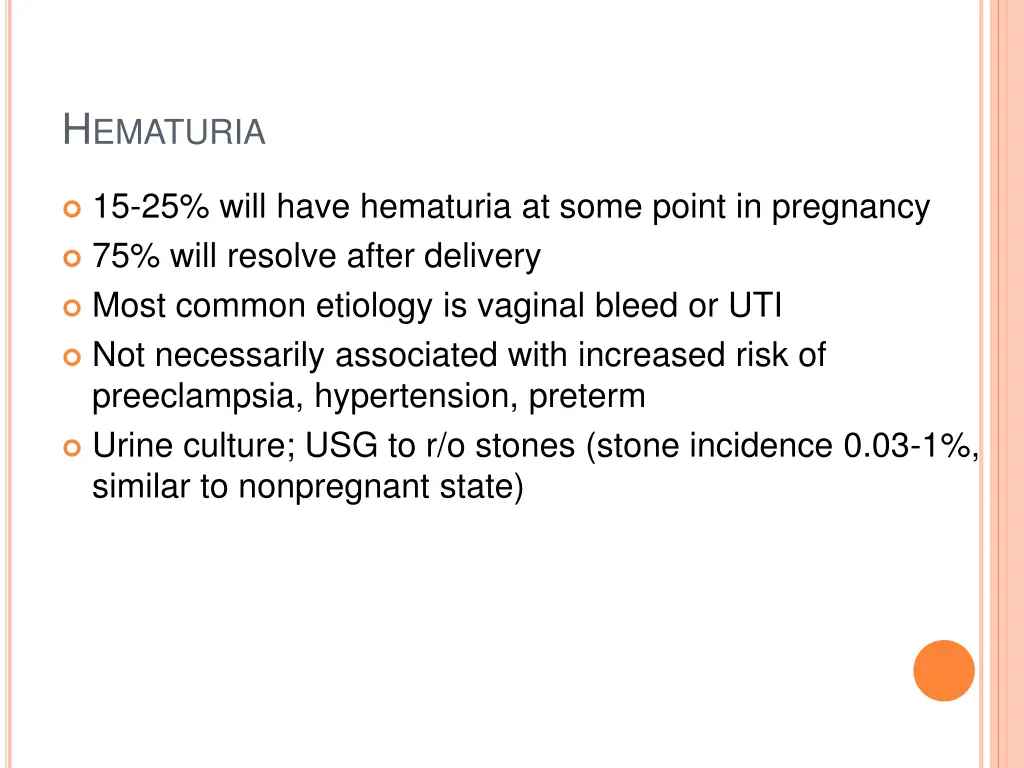 h ematuria