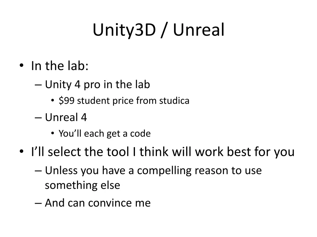 unity3d unreal