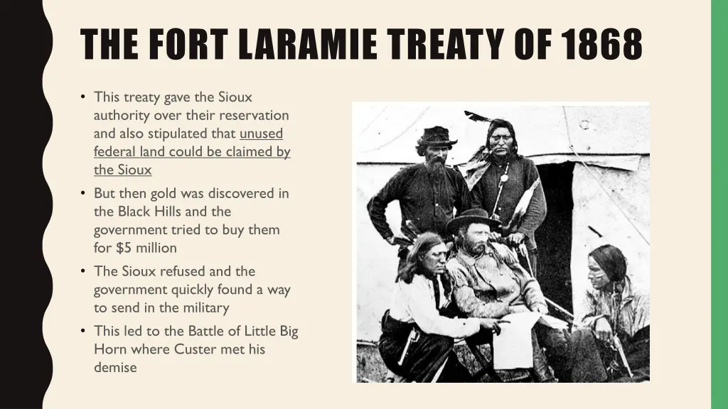 the fort laramie treaty of 1868