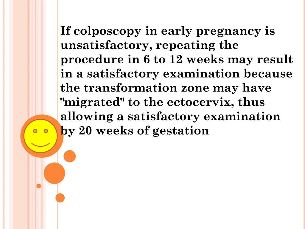 if colposcopy in early pregnancy