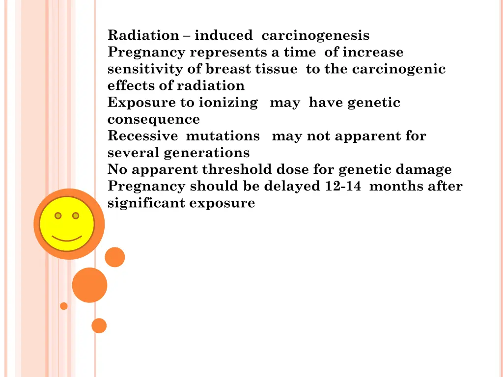 radiation induced carcinogenesis pregnancy