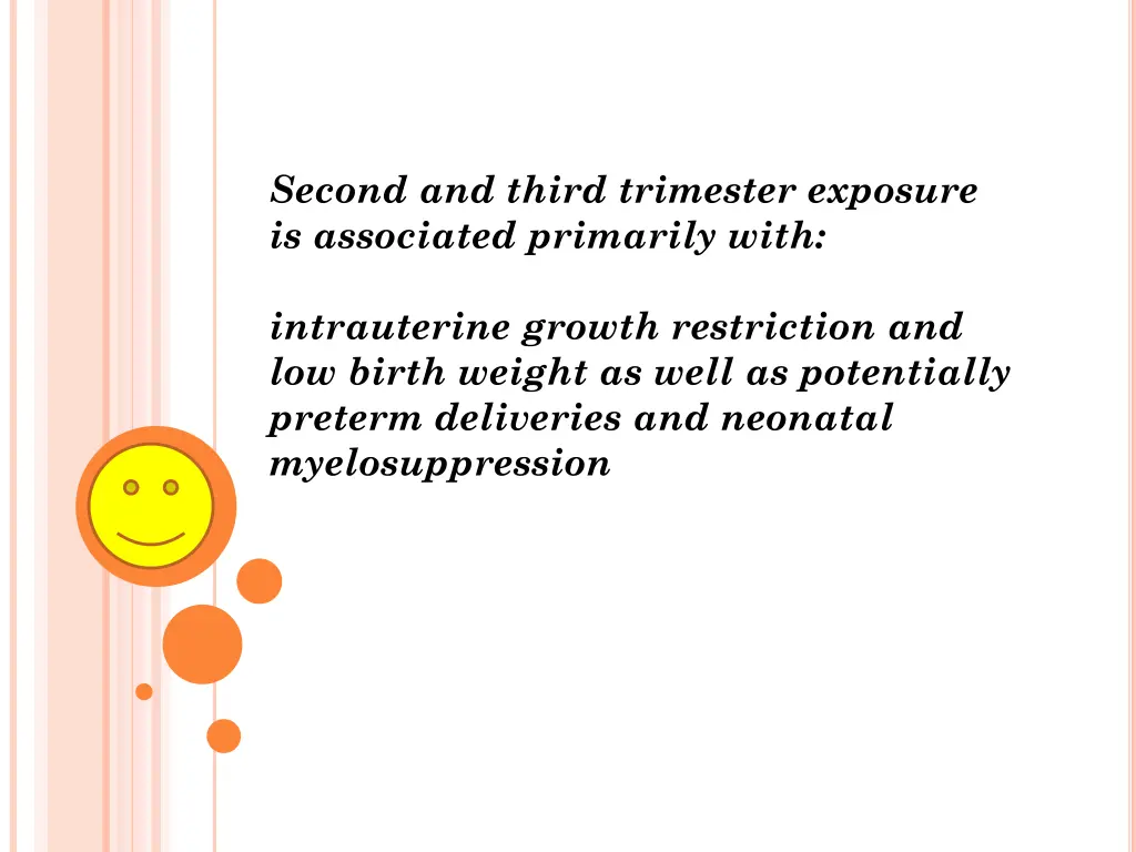 second and third trimester exposure is associated