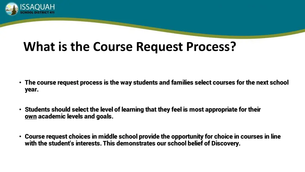 what is the course request process