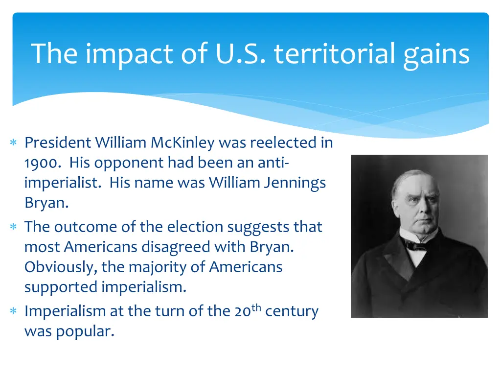 the impact of u s territorial gains