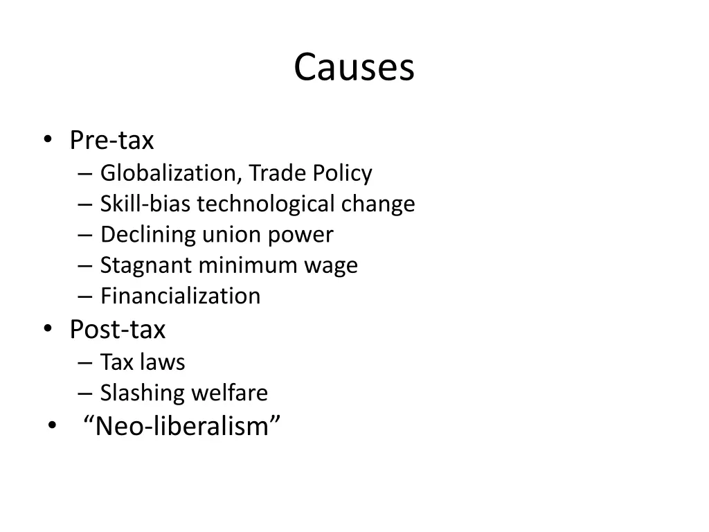 causes