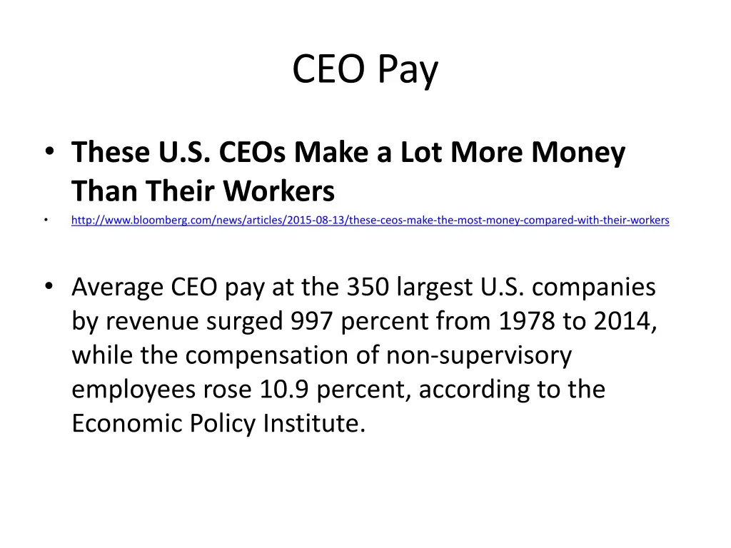 ceo pay