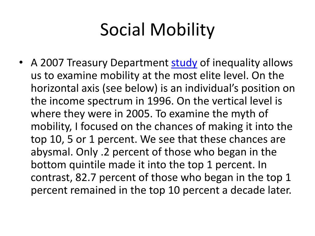 social mobility