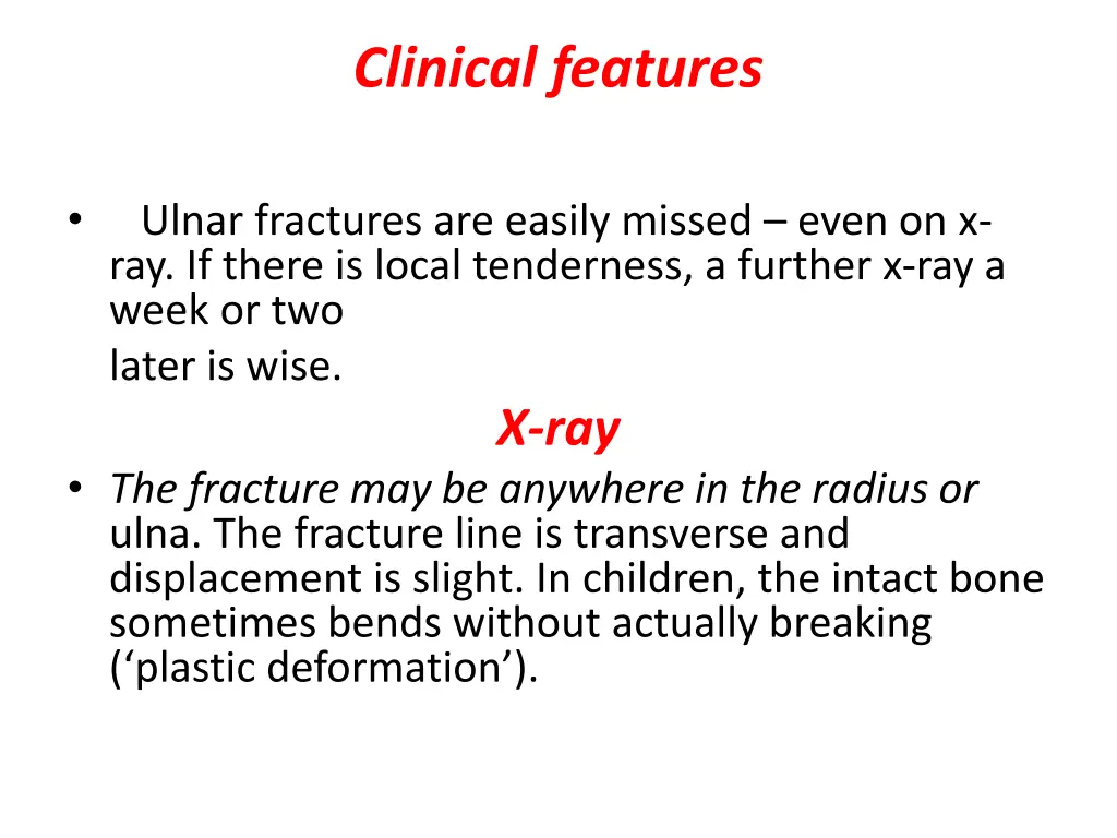 clinical features 1