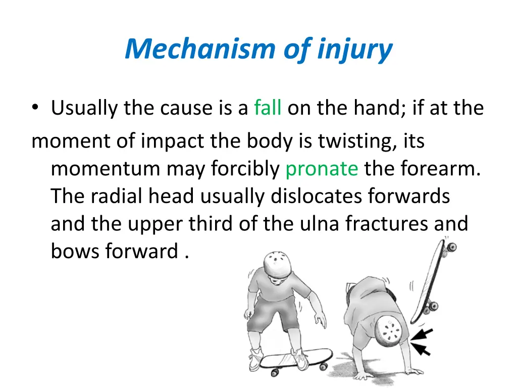 mechanism of injury