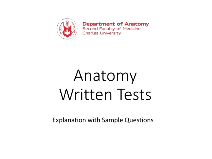 anatomy written tests