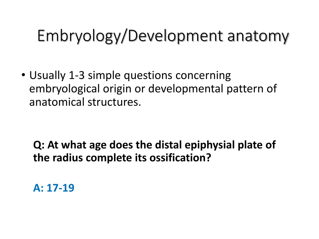 embryology development anatomy