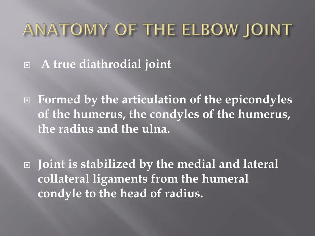 a true diathrodial joint