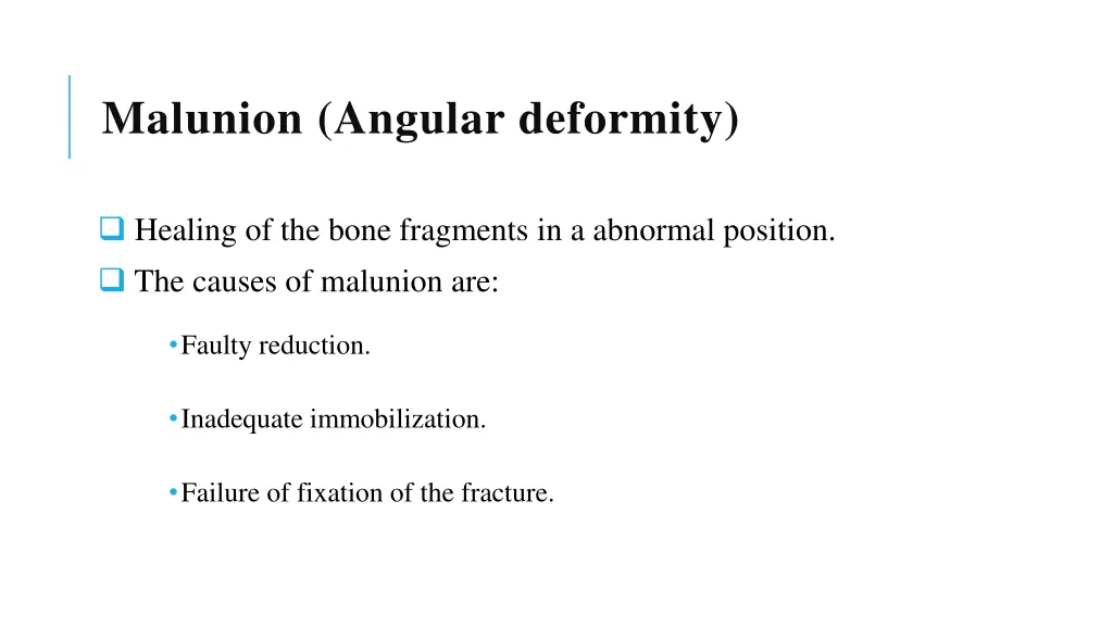 malunion angular deformity