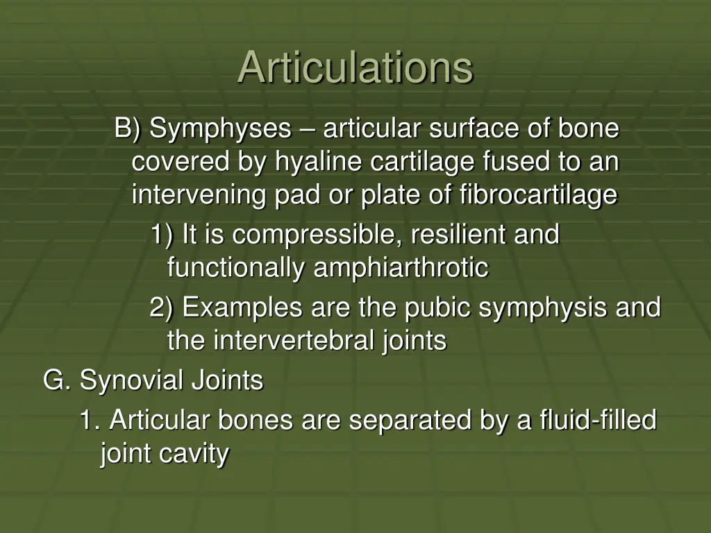 articulations 7