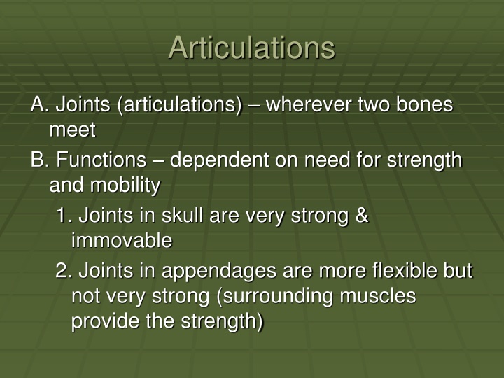 articulations