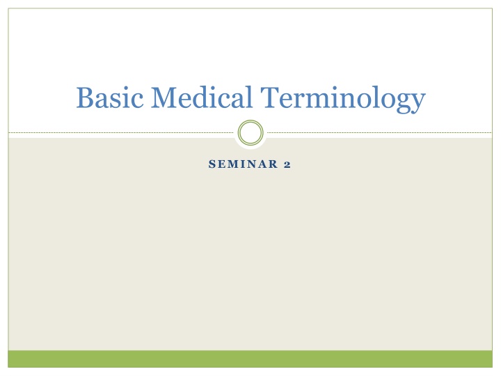 basic medical terminology