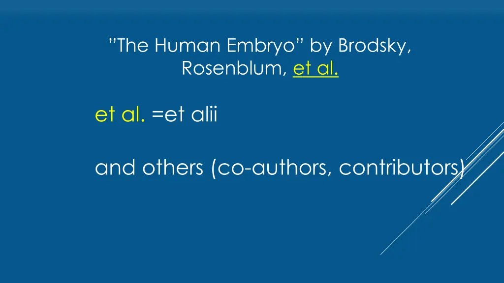 the human embryo by brodsky rosenblum et al