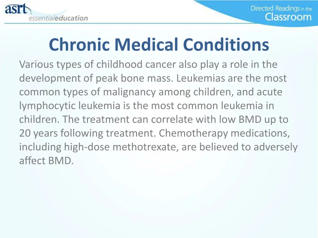 chronic medical conditions various types