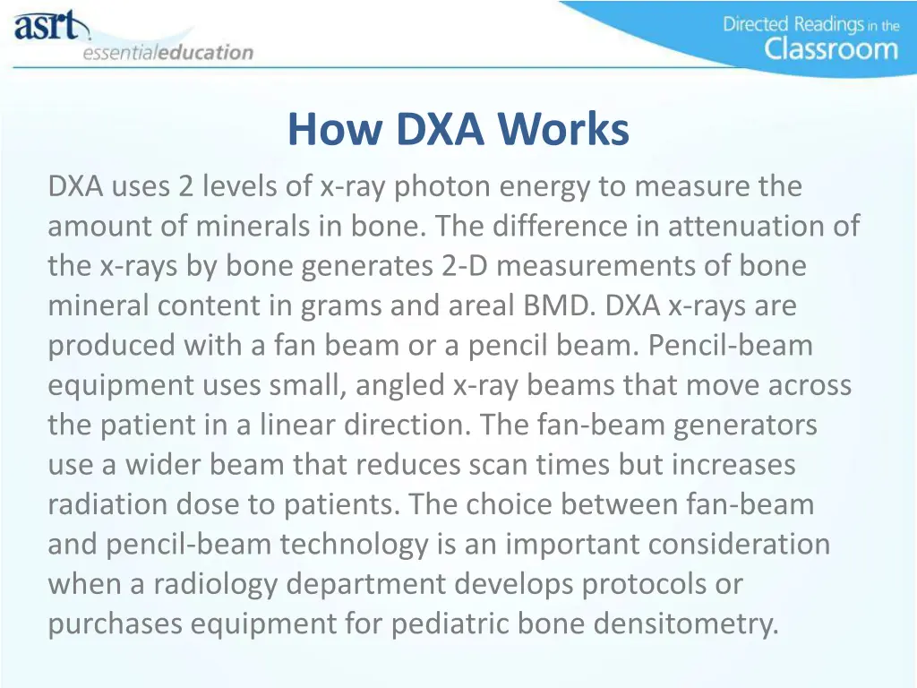 how dxa works 2