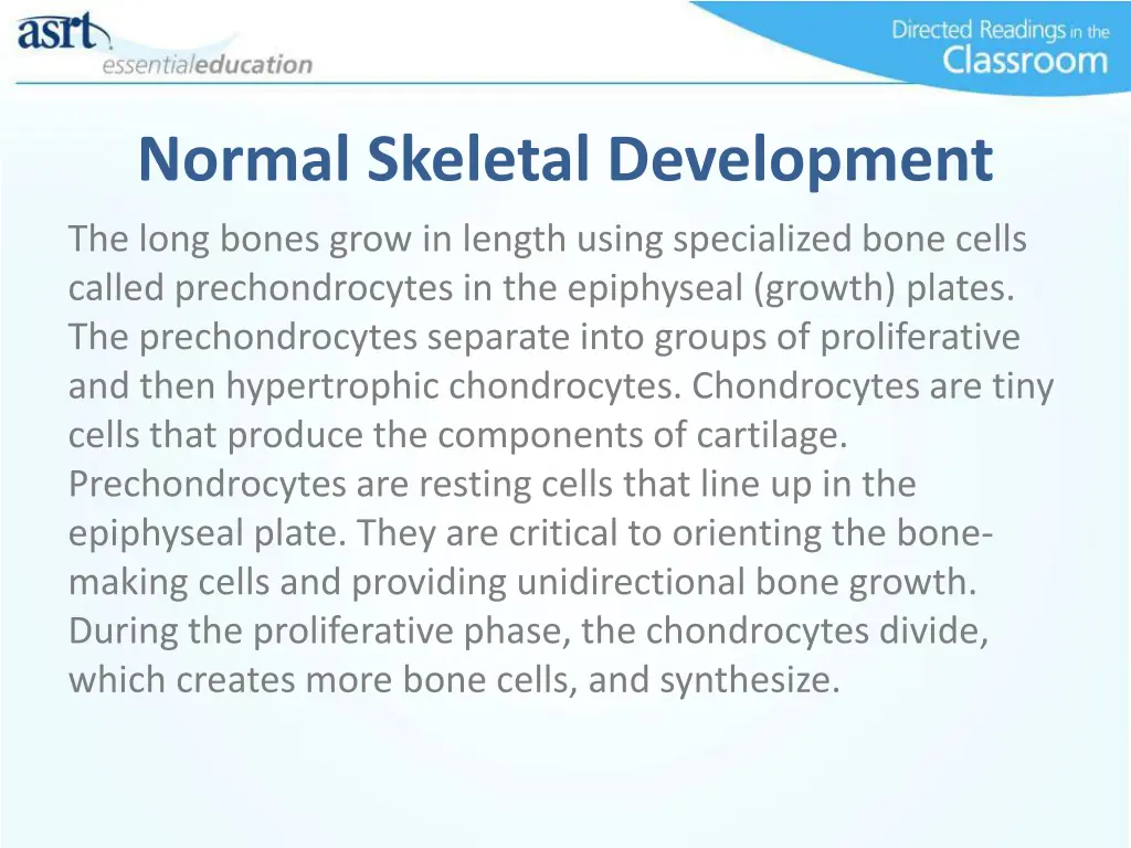 normal skeletal development 1