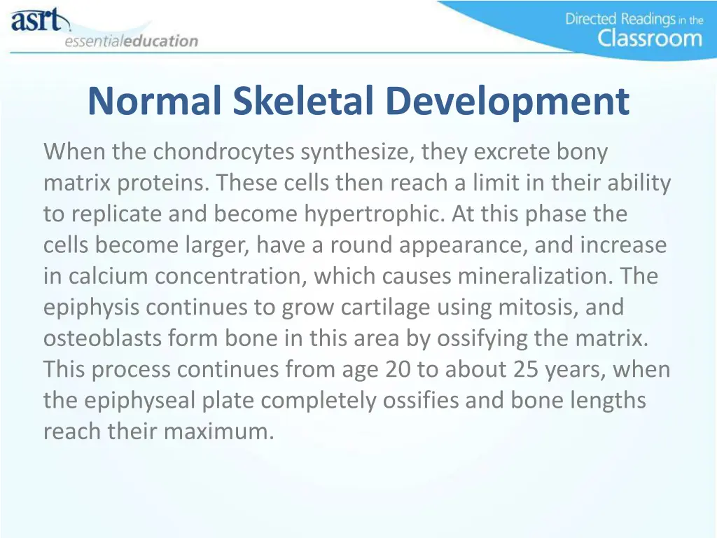 normal skeletal development 2