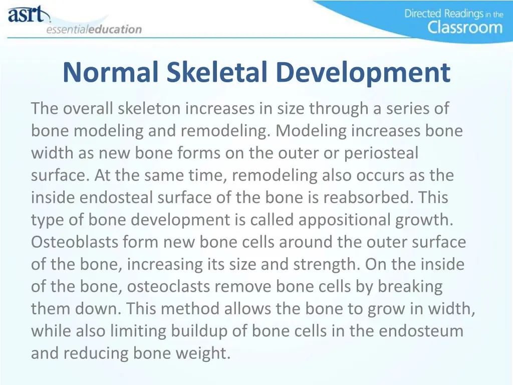 normal skeletal development 3