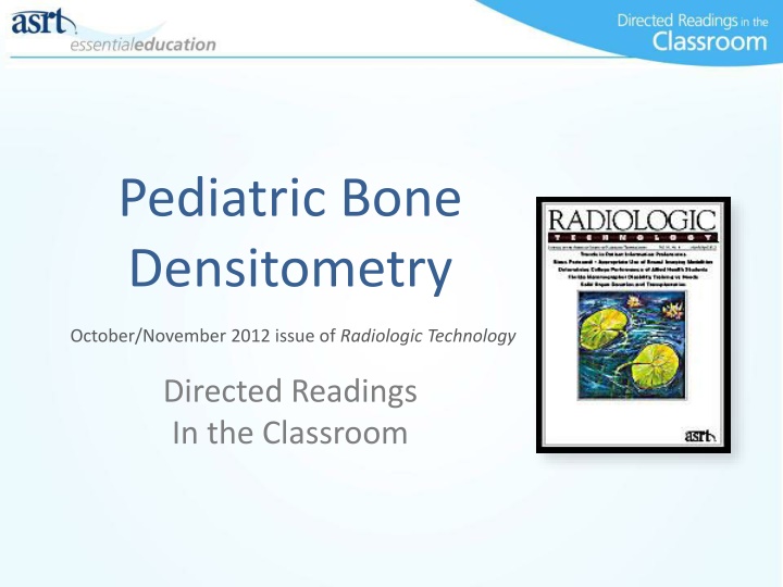 pediatric bone densitometry