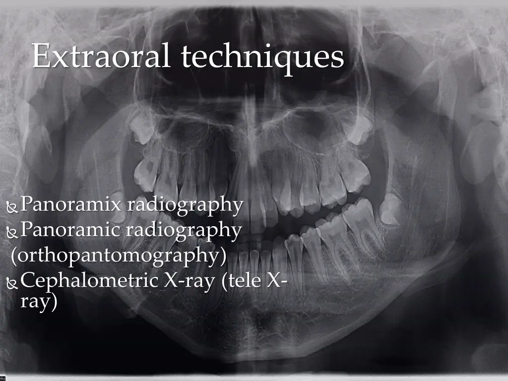 extraoral techniques