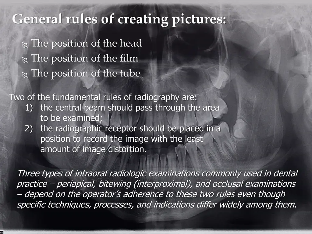 general rules of creating pictures