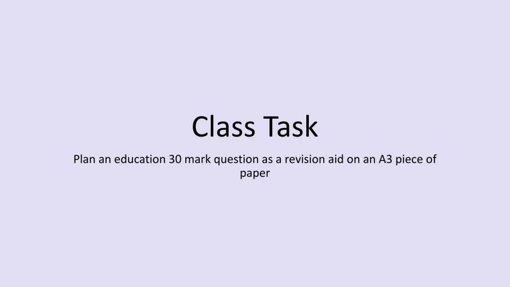 class task