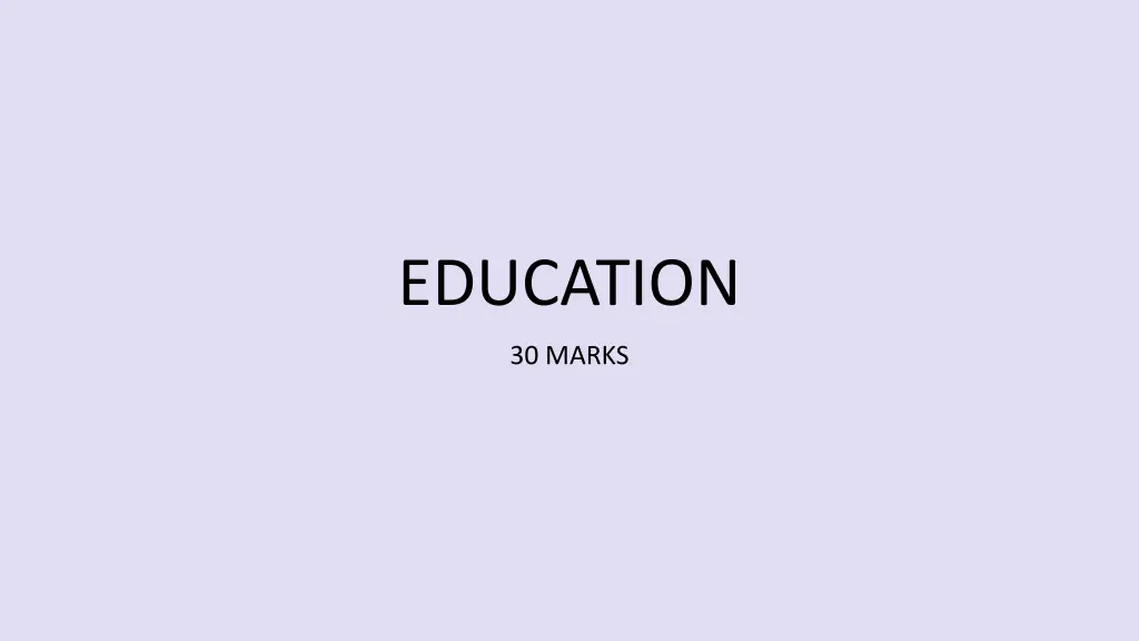 education