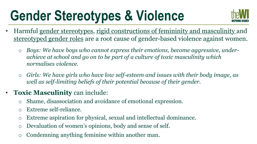 gender stereotypes violence