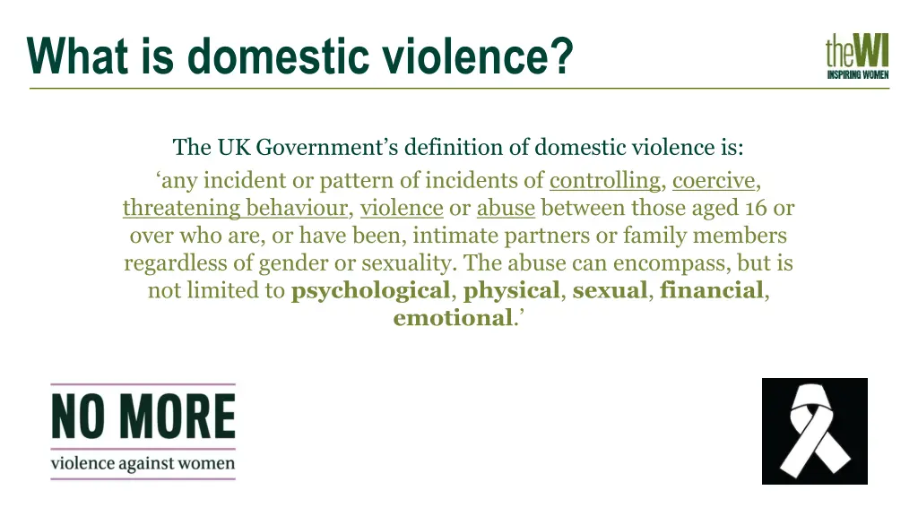 what is domestic violence