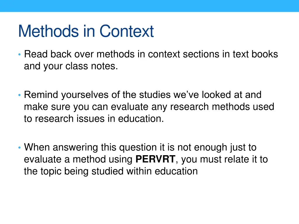 methods in context