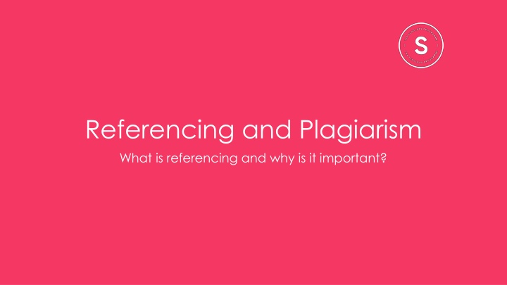 referencing and plagiarism what is referencing