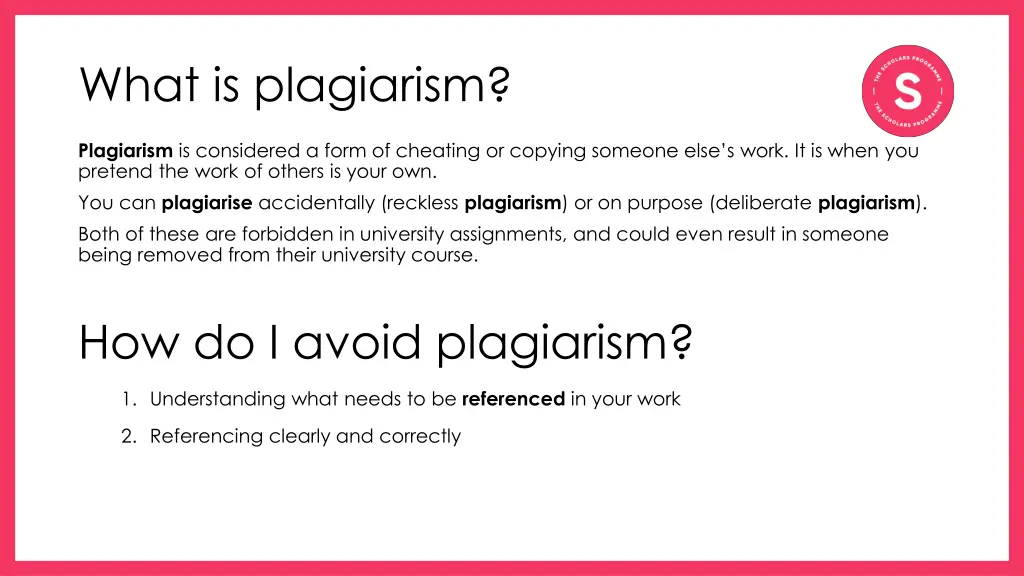 what is plagiarism