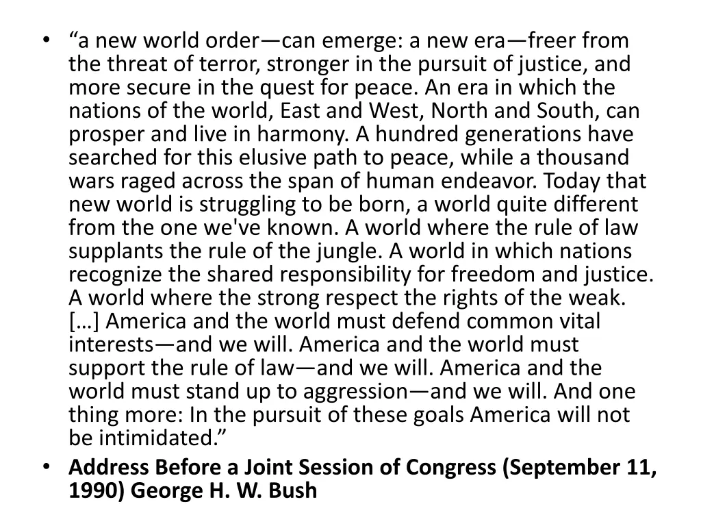 a new world order can emerge a new era freer from