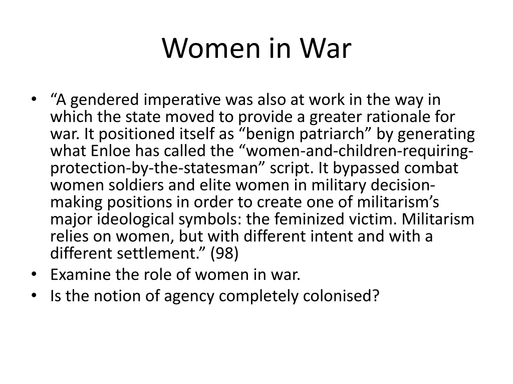 women in war