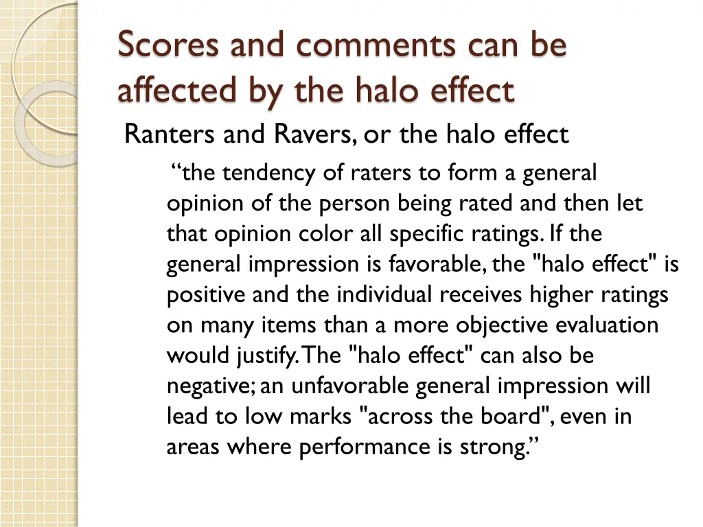 scores and comments can be affected by the halo