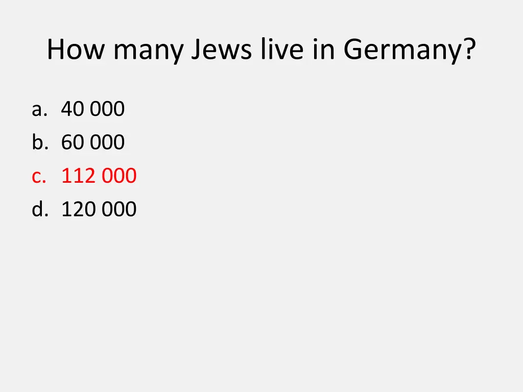 how many jews live in germany 1