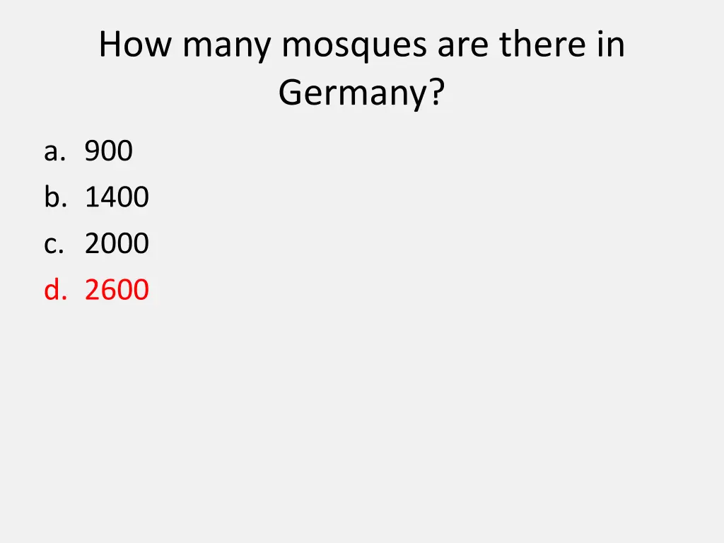 how many mosques are there in germany 1